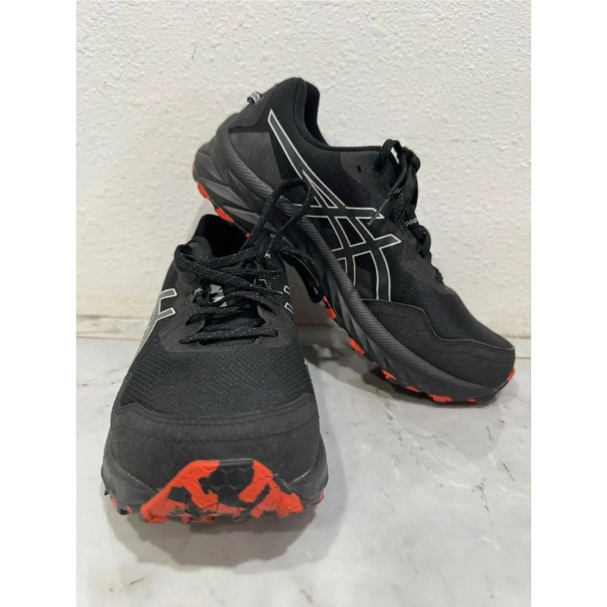 Asics Gel-venture 10 Men Size 10 Black Lake Gray Mesh Running Sneaker