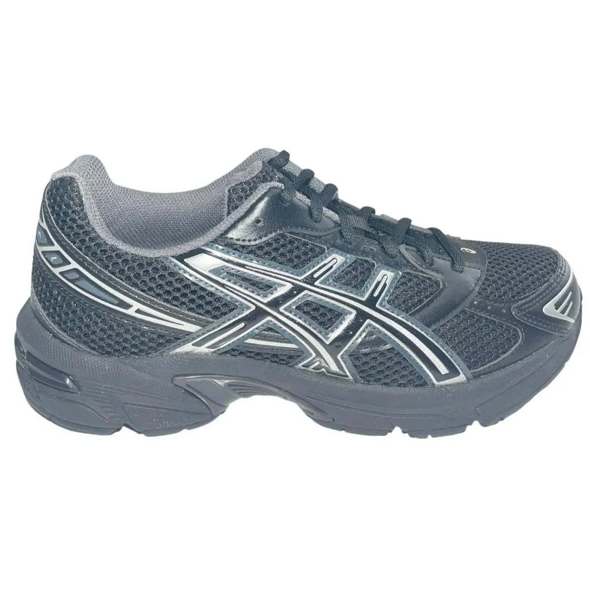 Asics Gel-1130 Black Silver Running Shoes Athletic Men`s Sz 7 Wmn`s Sz 8.5