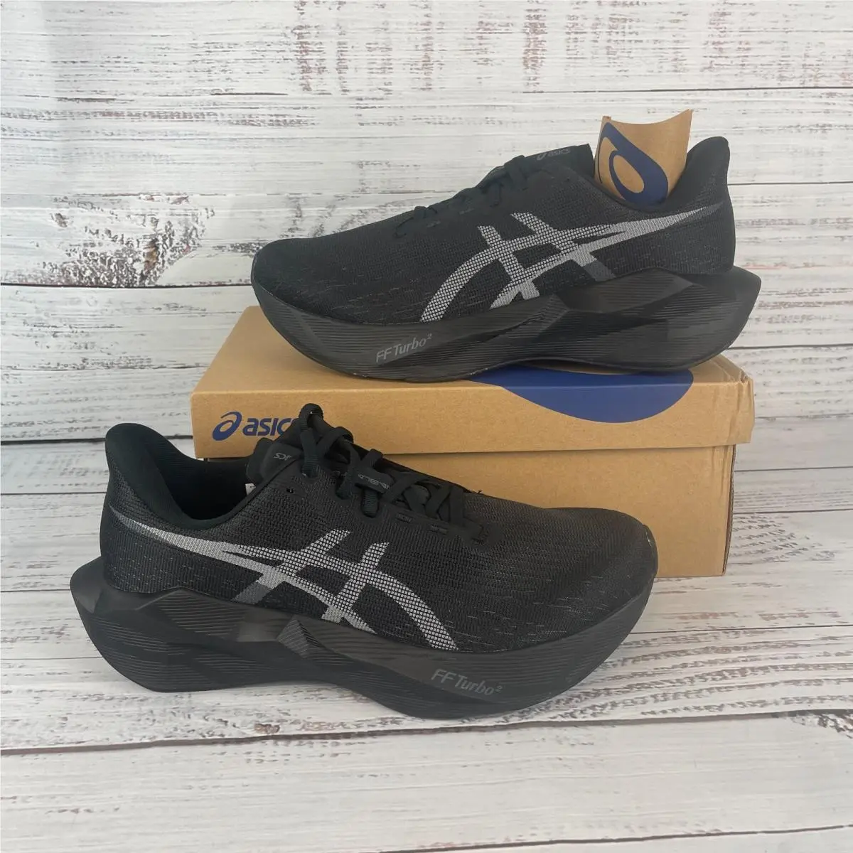Asics Novablast 6 Mens US 11 Running Shoes Black Black