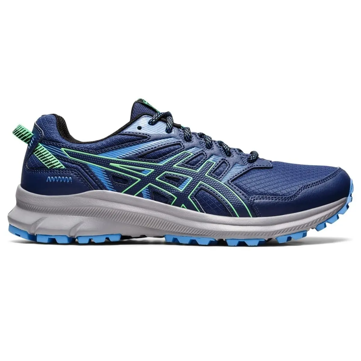 Asics Men`s Trail Scout 2 Trail Shoes 12.5 US Deep Ocean/new Leaf Rare Color