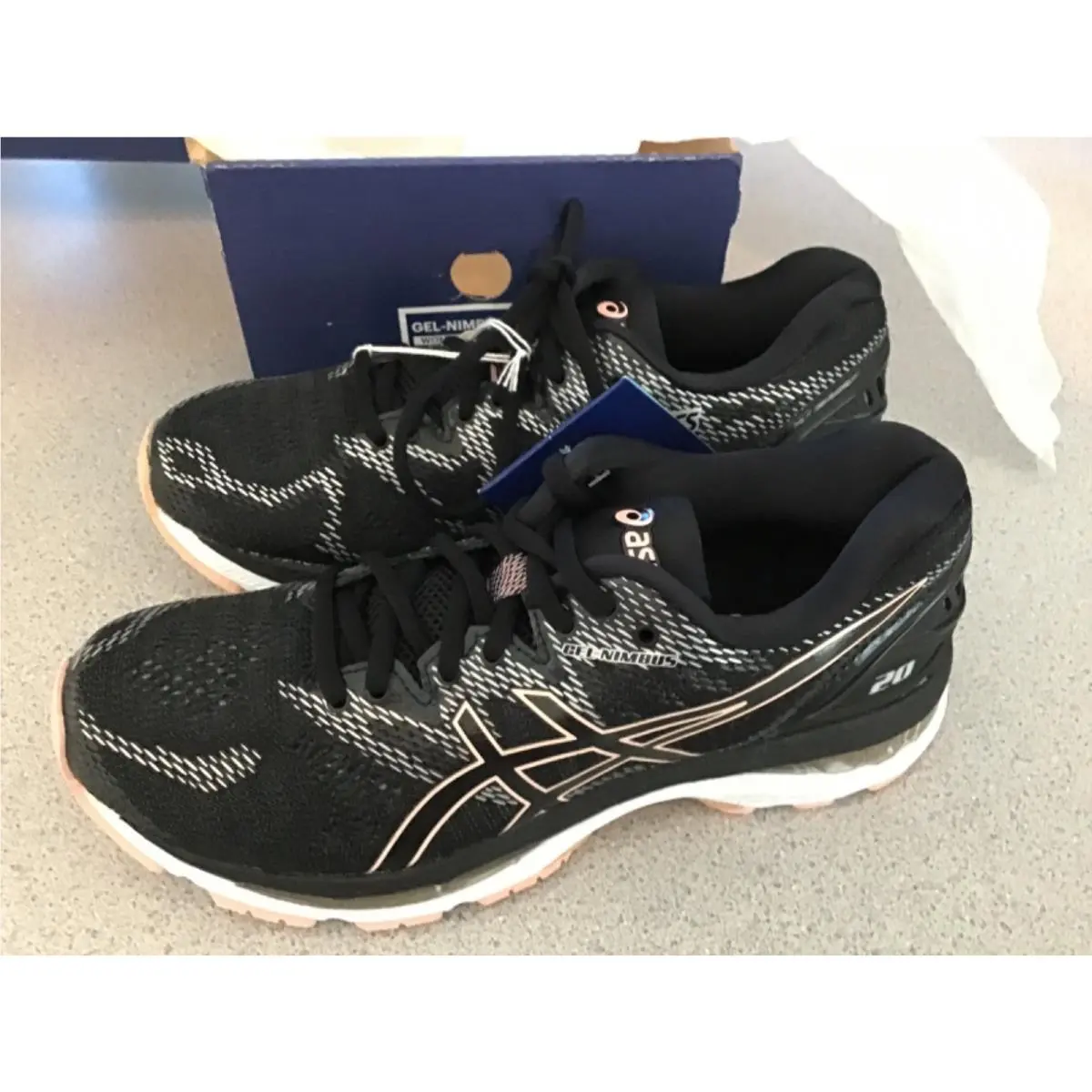 Asics shoes - Gel Nimbus 20 - Gel Nimbus - T850N-001 - Black 1