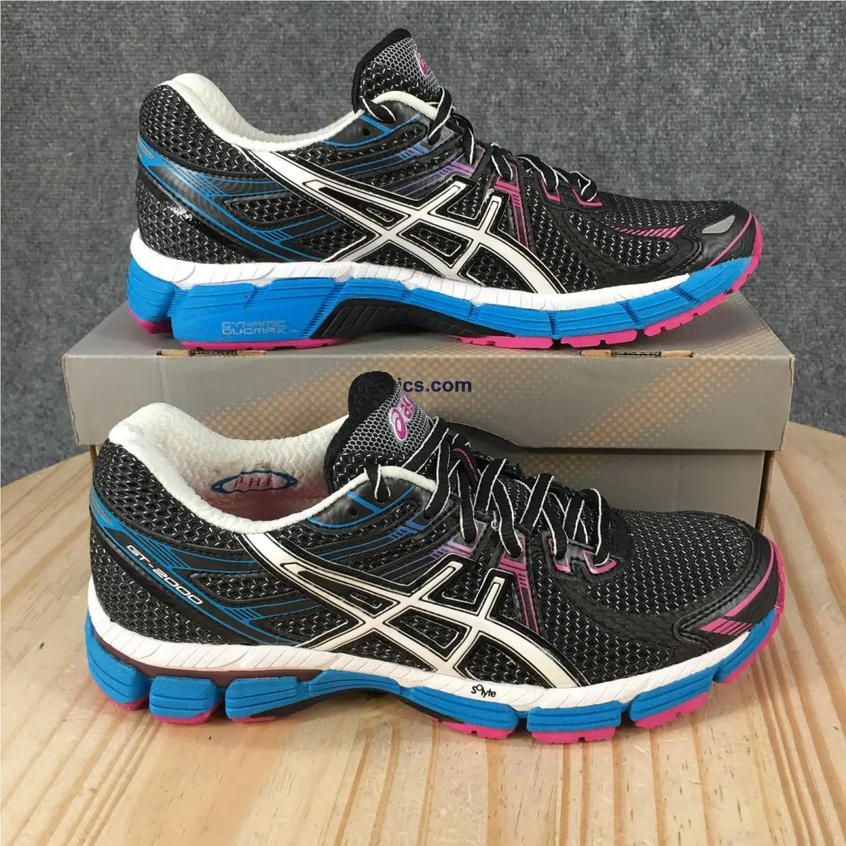 Asics GT-2000 Running Shoes Womens 7.5 2A Lace Up Sneaker Comfort Multicolor
