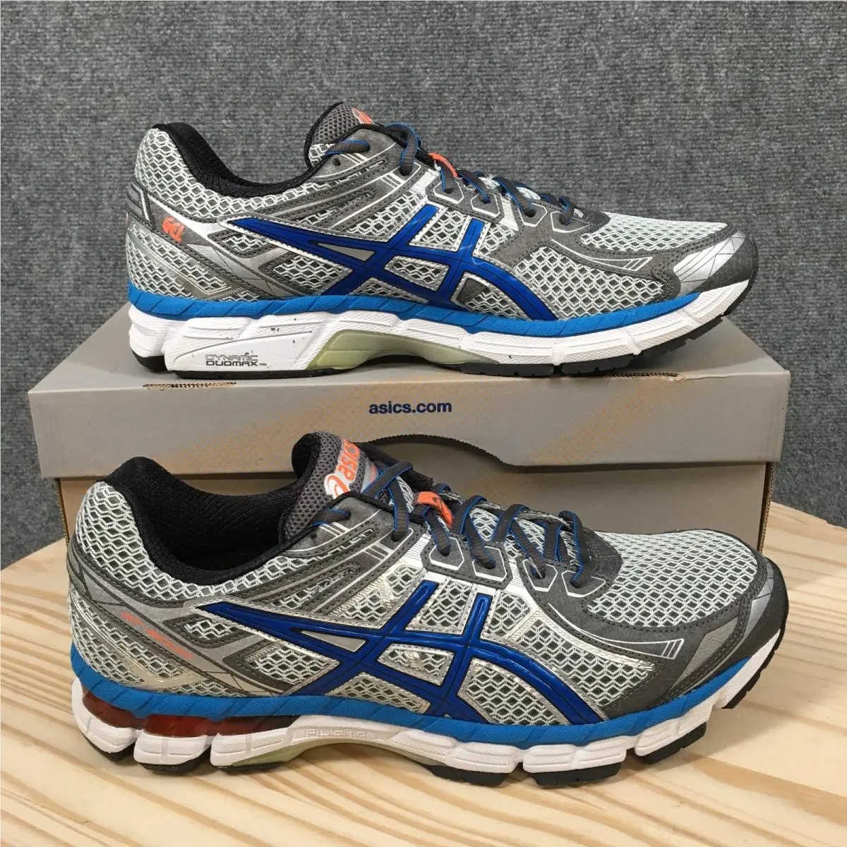 Asics GT 2000 2 Shoes Mens 12.5B Athletic Low Sneakers T3Q1N Gray Blue Mesh