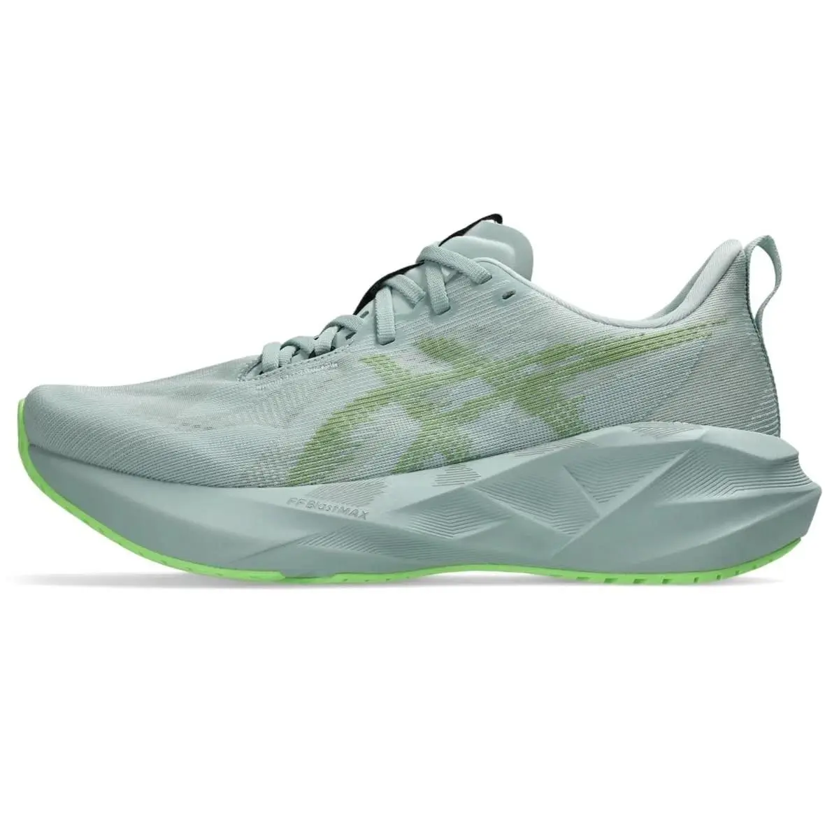 Asics Novablast 5 Mens Size 12 Running Shoes Cold Moss/light Orange/green - Cold Moss/Light Orange