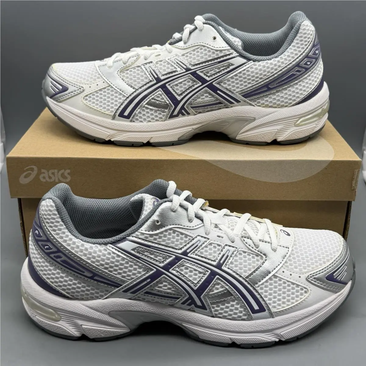 Asics Gel-1130 Women’s 10 White/dusty Purple 1202A164 Casual Sneakers Shoes