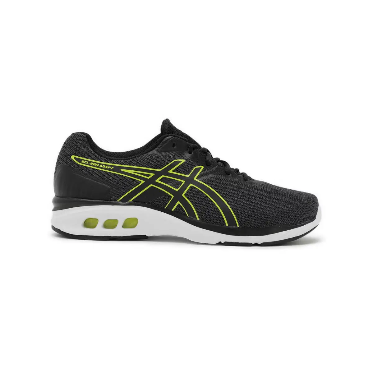 Asics Gel Run Adapt Men’s Size 10 Black Bright Yellow 101B786-002 Running Shoes