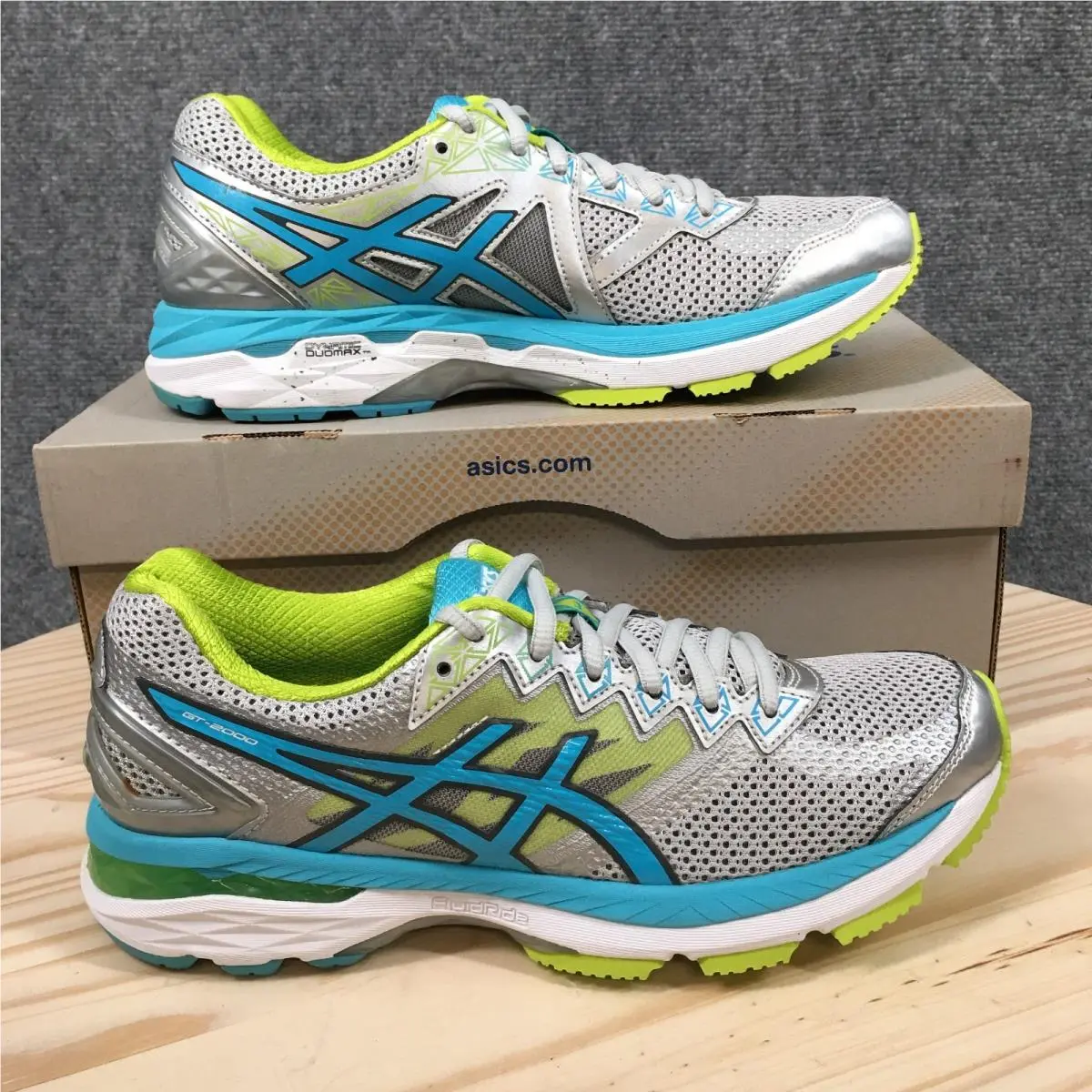 Asics GT 2000 4 Shoes Womens 8 AA Running Sneakers T659N Silver Multicolor