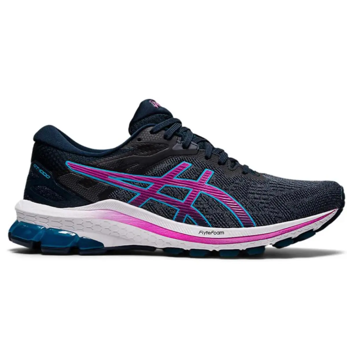 Asics Women`s GT-1000 10 Running Shoes 10 US Wide -french Blue/digital Grape