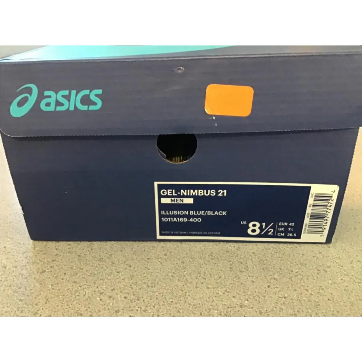 Asics Gel-nimbus 21 Men’s Shoe Size 8 1/2 Illusion Blue/ Black 1011A169-400
