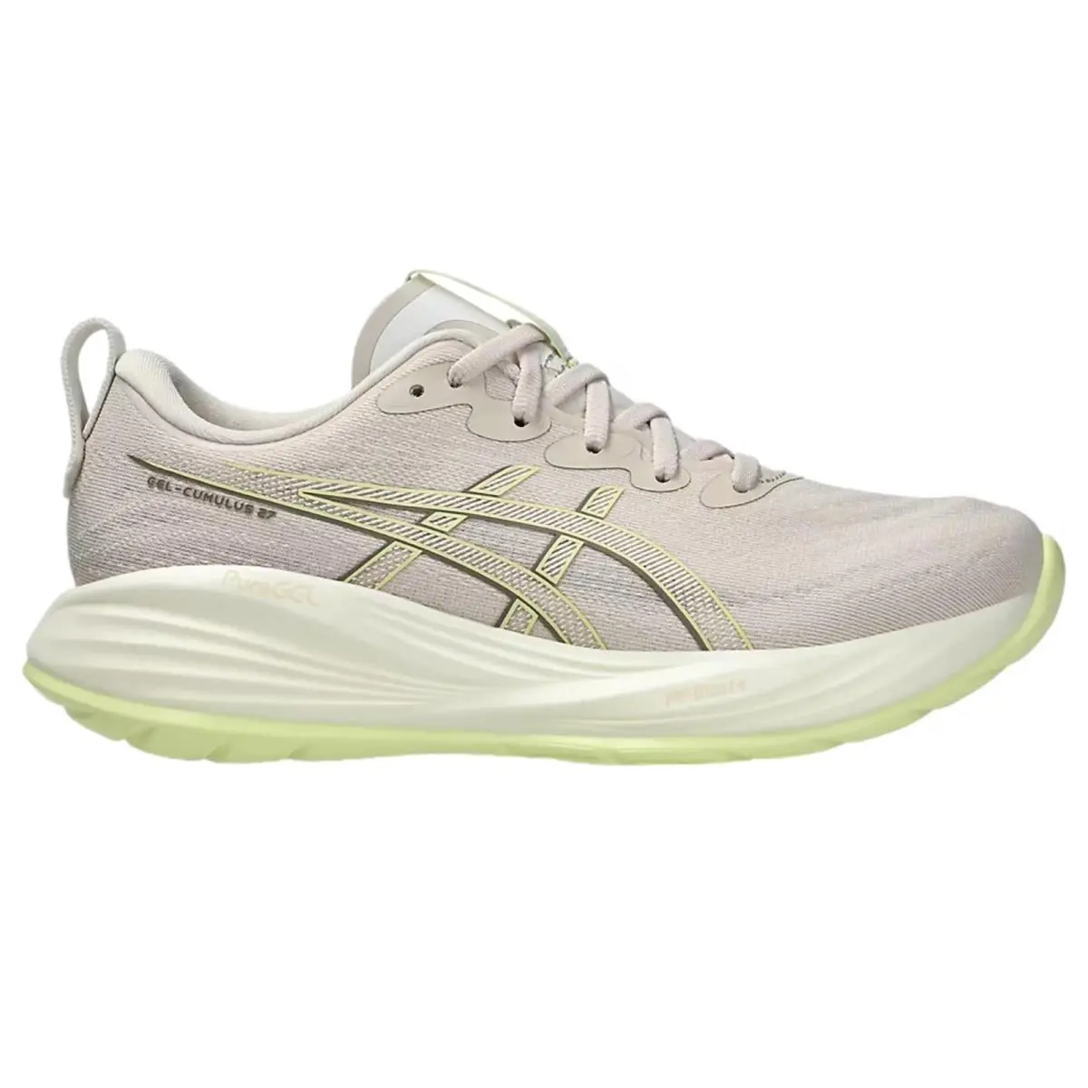 Asics Gel-cumulus 27 Mineral Beige / Huddle Yellow 1012B773-250 Women`s Size 10