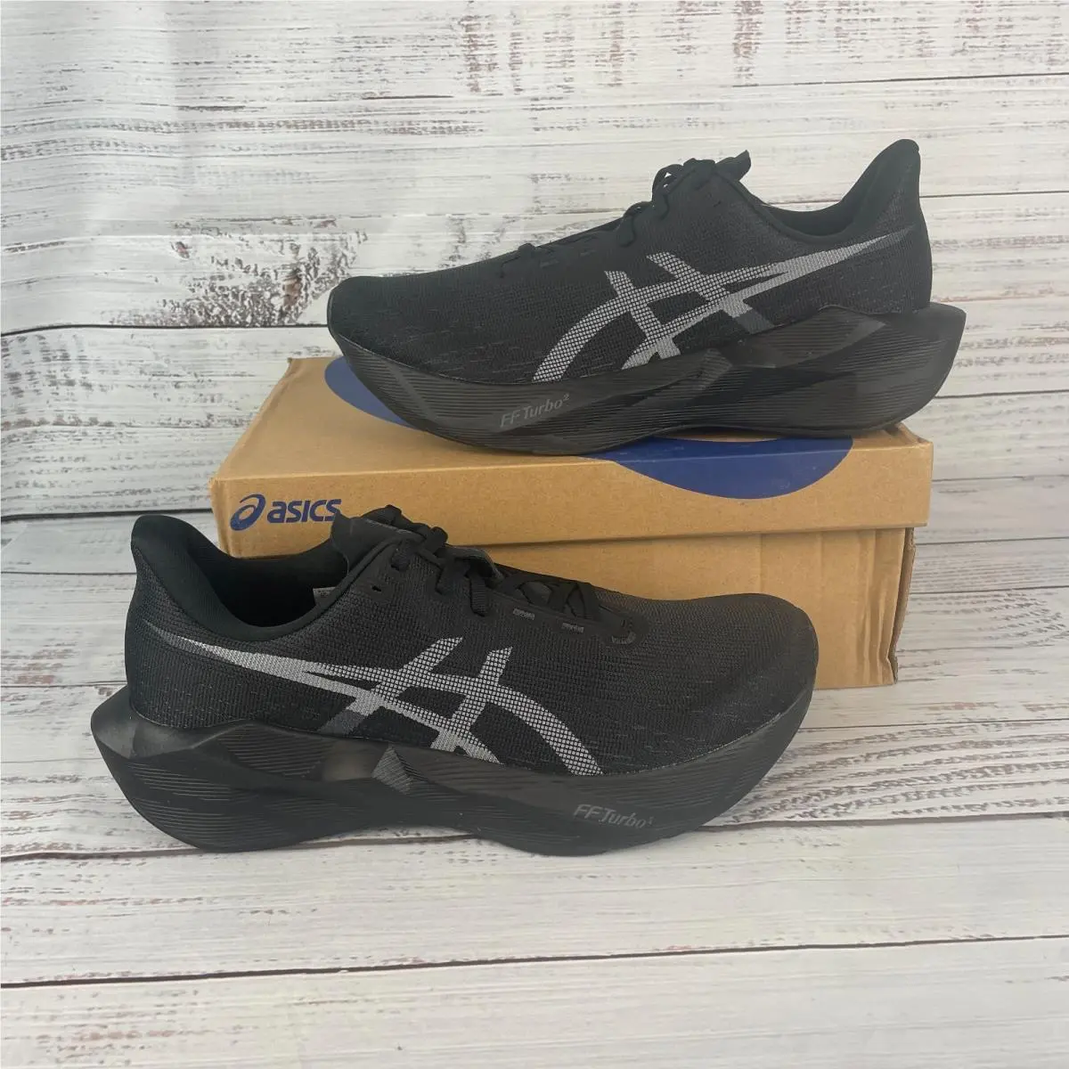 Asics Novablast 6 Mens US 12 Running Shoes Black Black