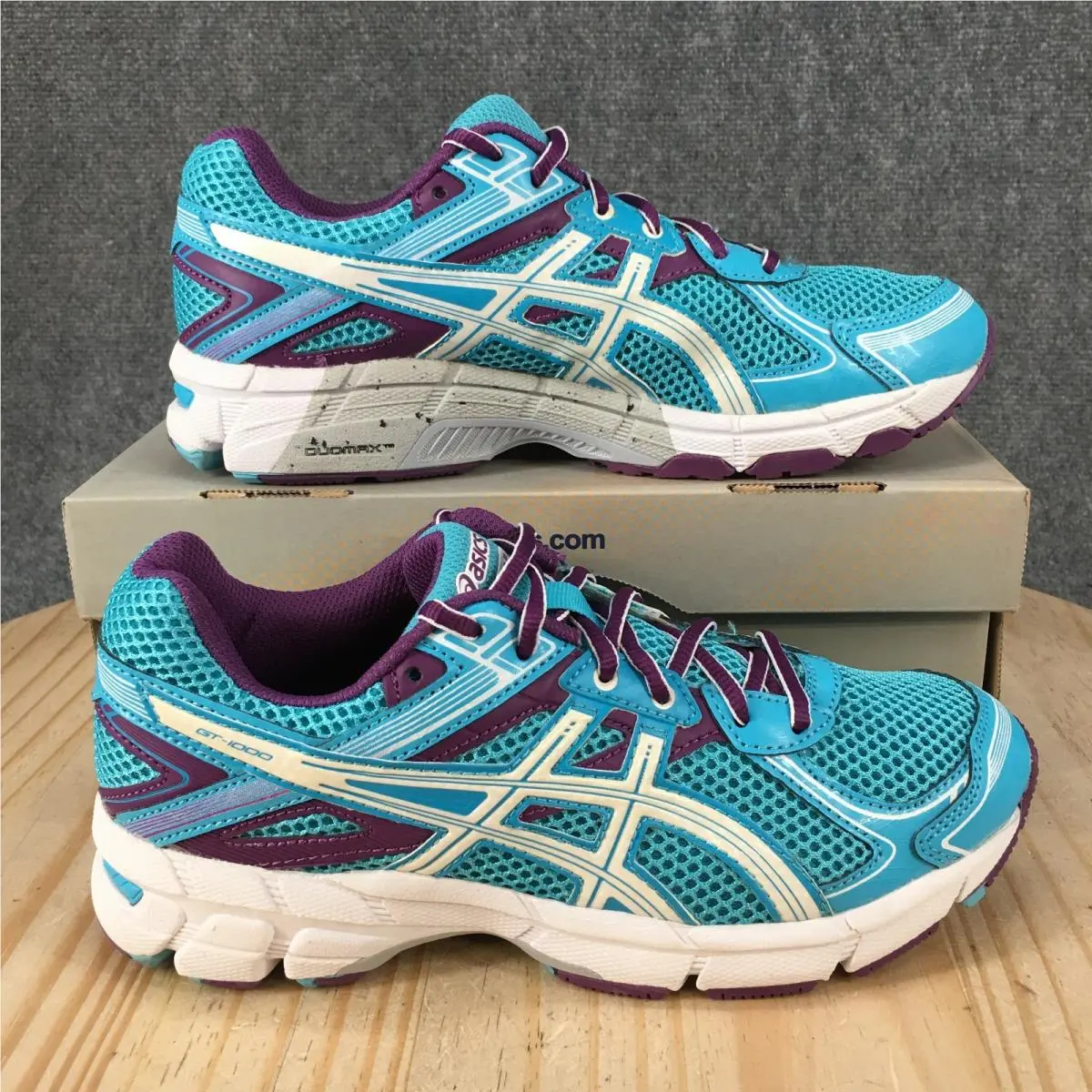 Asics GT-1000 2 Running Shoes Youth 6.5 Sneakers Athletic Mesh Blue C349N