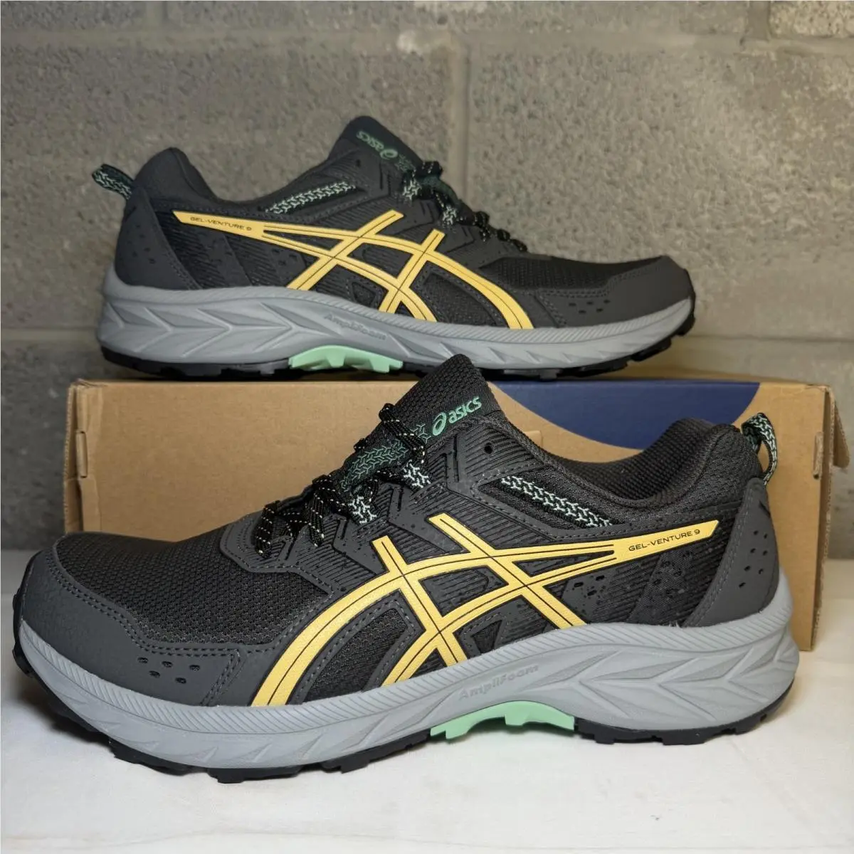 Asics Gel-venture 9 Color Grey/faded Yellow Men`s Size 9