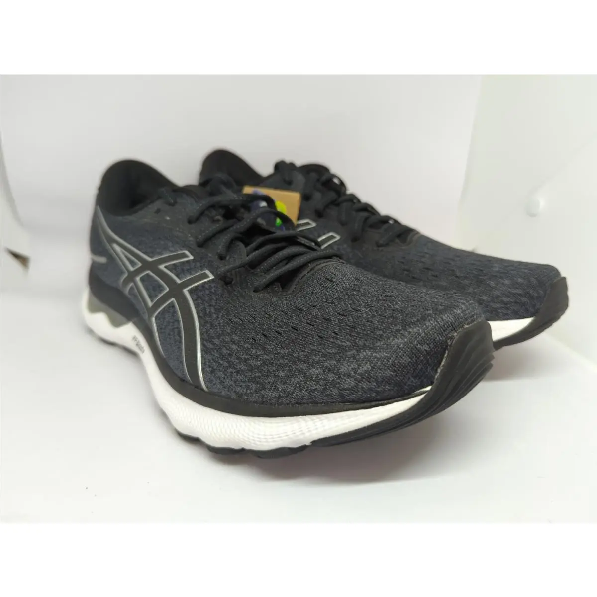 Asics Gel Nimbus 24 Womens Black Pure Silver 1012B199-001 Sz 11 D Wide