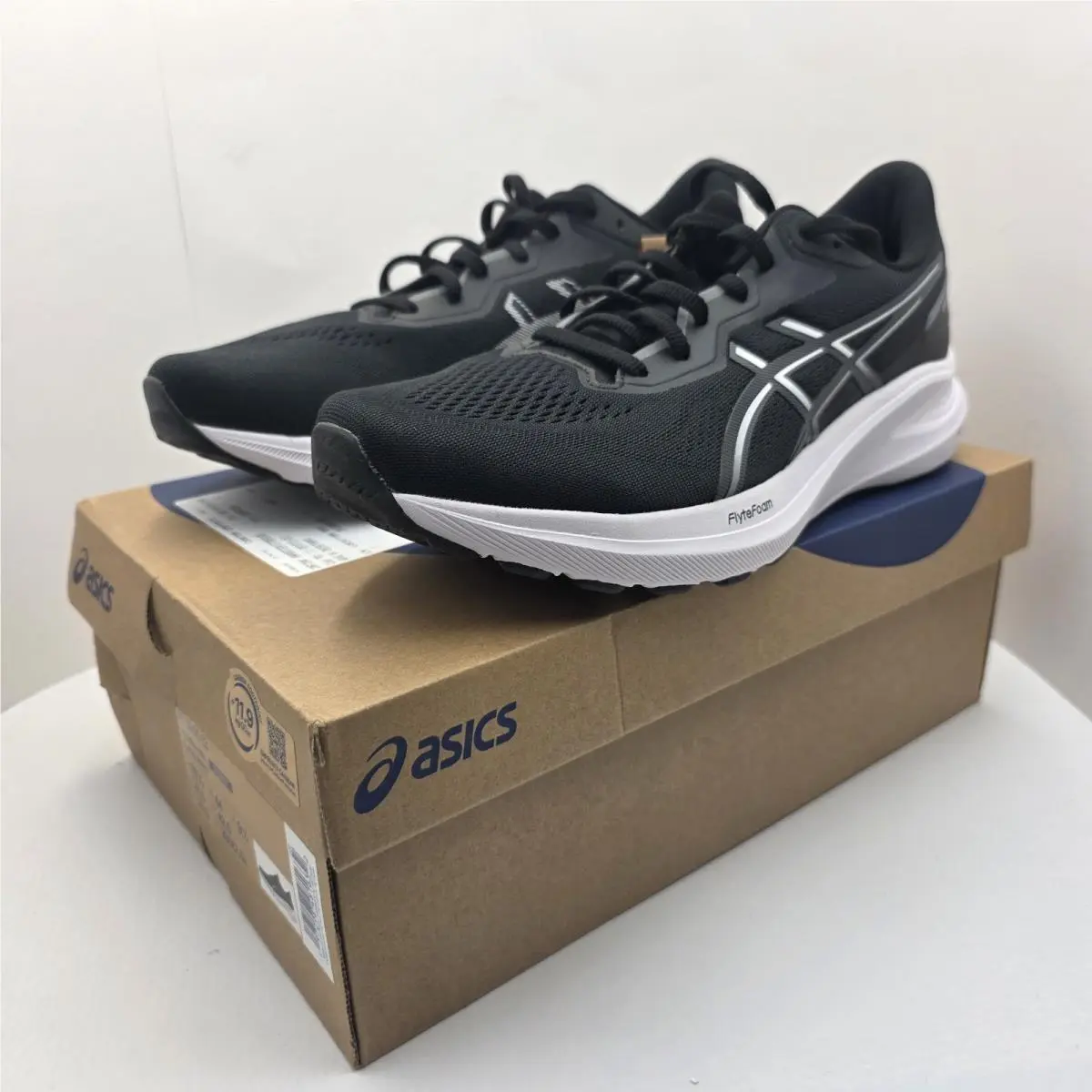 Asics GT-1000 Womens Running Shoes Size 11.5 Black White W Tag Athletic