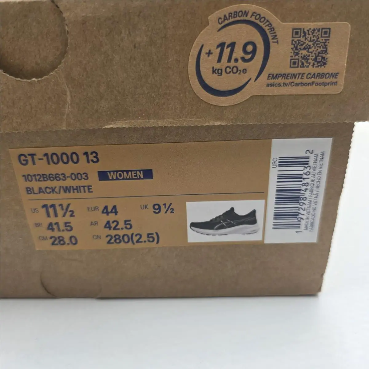 Asics shoes - asics gt-1000 13 - 1012B663 - Black 11