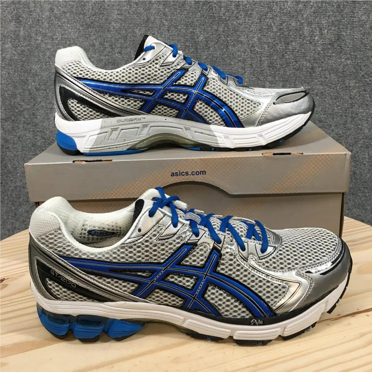 Asics GT-2170 Shoes Mens 11.5 Eeee Athletic Sneakers T208N Blue Gray Black