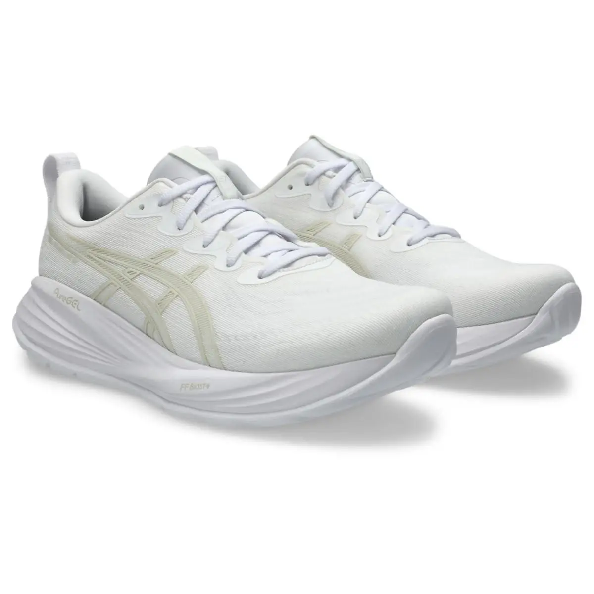 Asics Men`s Gel-cumulus 27 Running Shoes White/lake Grey Size 12