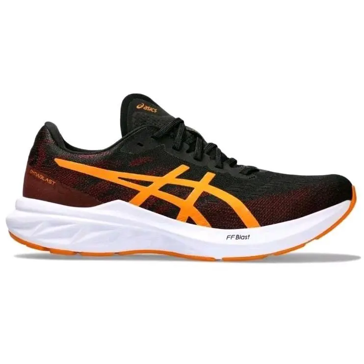 Asics Men`s Dynablast 3 Running Shoes Size US 13/ UK 12 Black/bright Orange