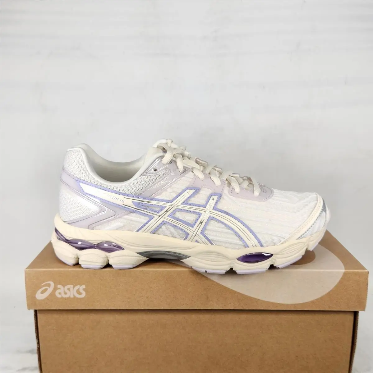 8 Wom - Asics Gel-cumulus 16 - White / Vapor Purple