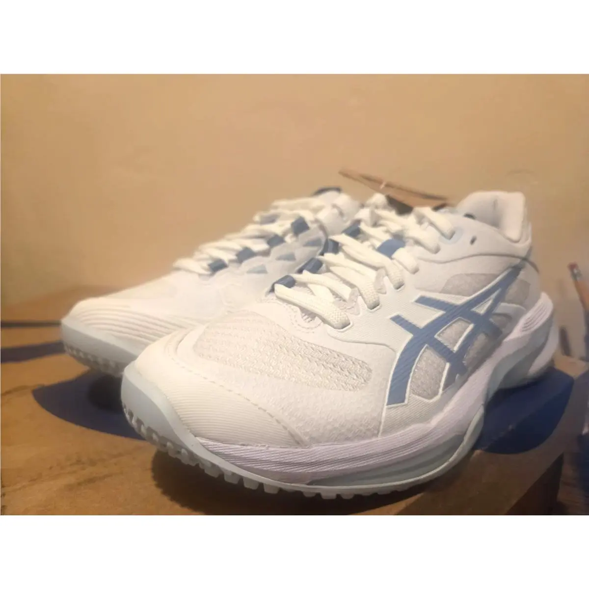 Asics shoes - ASICS Solution Speed FF - Solution Speed - 1042A306-102 - White/Saba Blue (UPC: 199023108814) 0