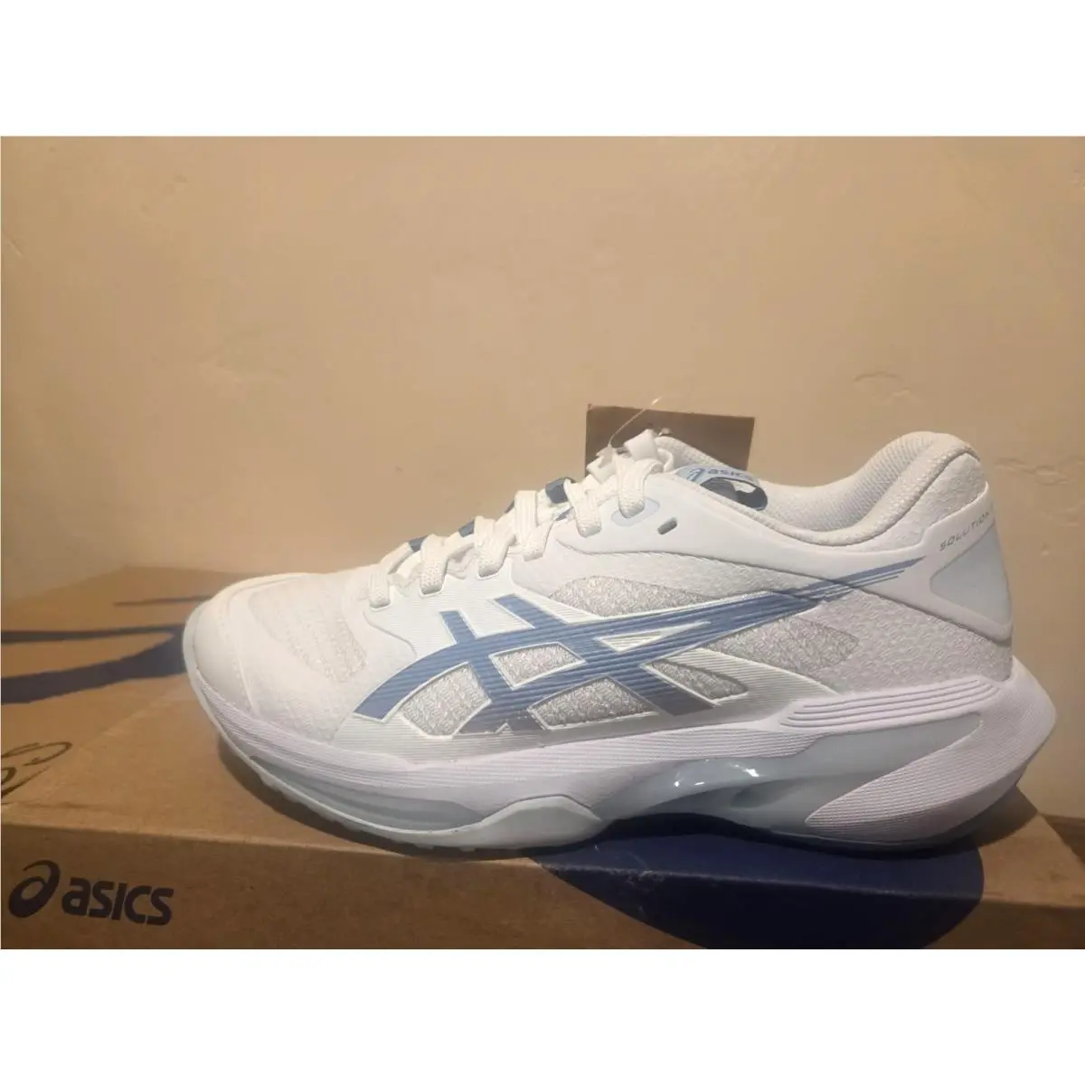 Asics shoes - ASICS Solution Speed FF - Solution Speed - 1042A306-102 - White/Saba Blue (UPC: 199023108814) 1