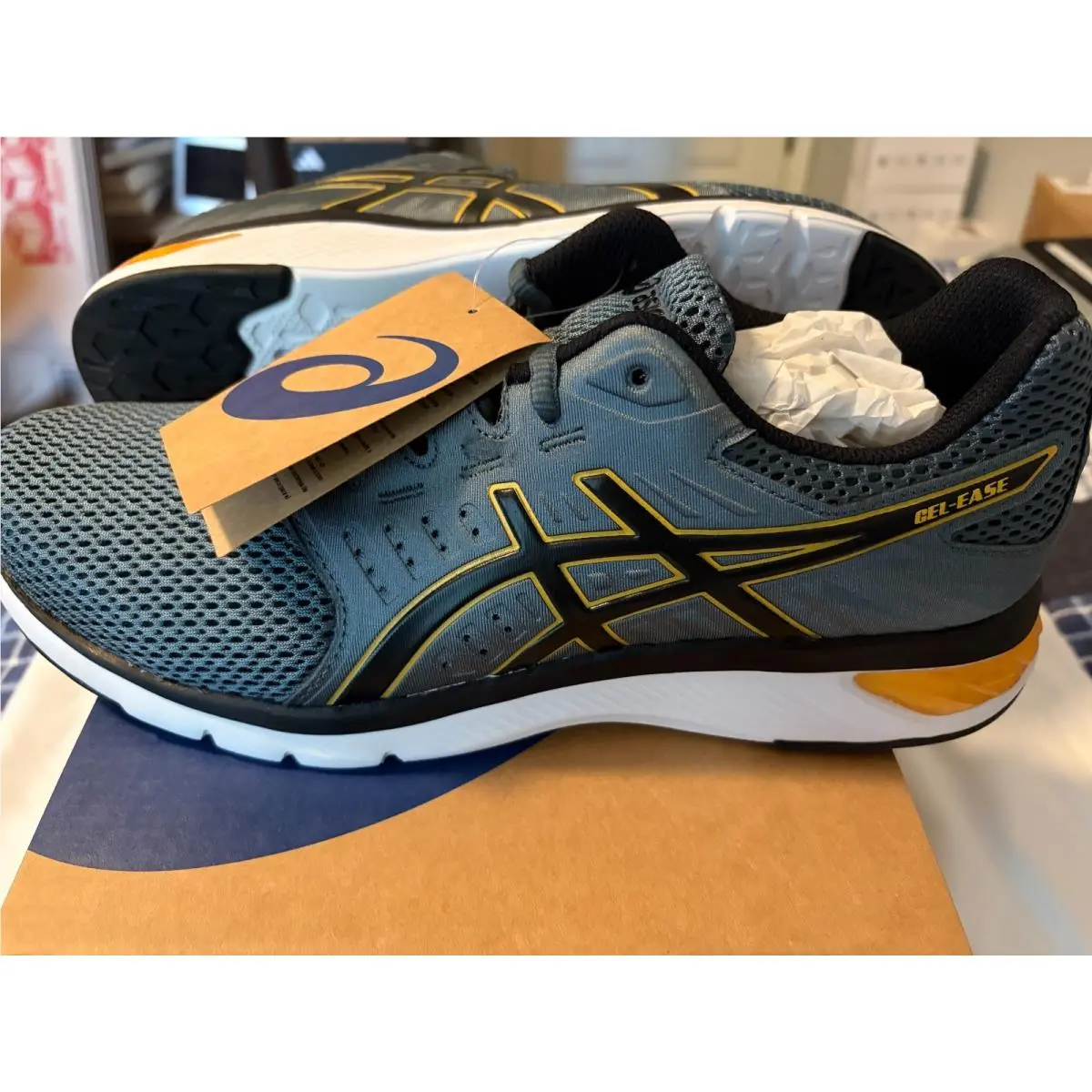 Asics shoes - ASICS Gel-Ease - 1011B787-020 - Ironclad Blue/Black (UPC: 4550456942059) 1