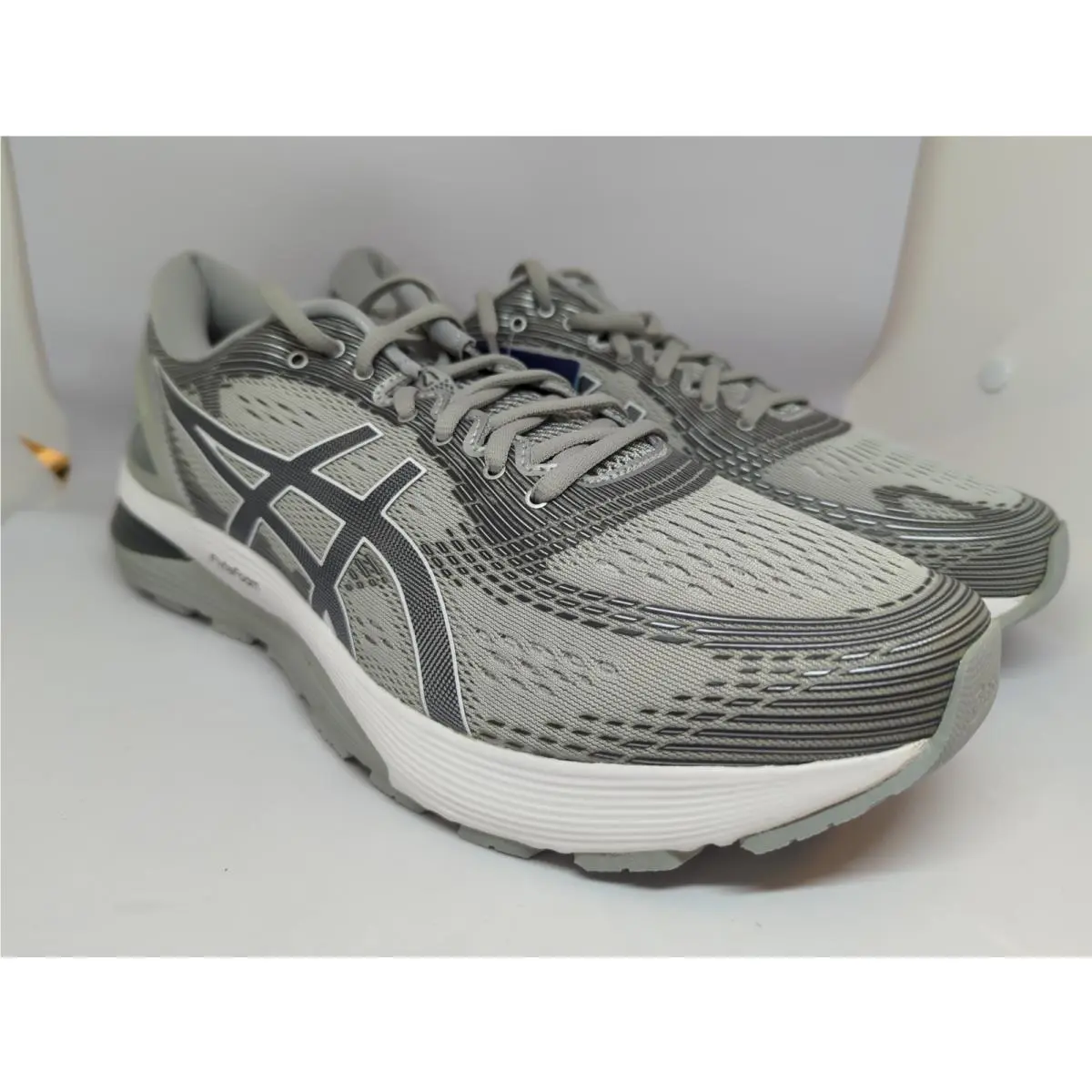 Asics Gel Nimbus 21 Mens Mid Grey Silver Sz 12 1011A169-020