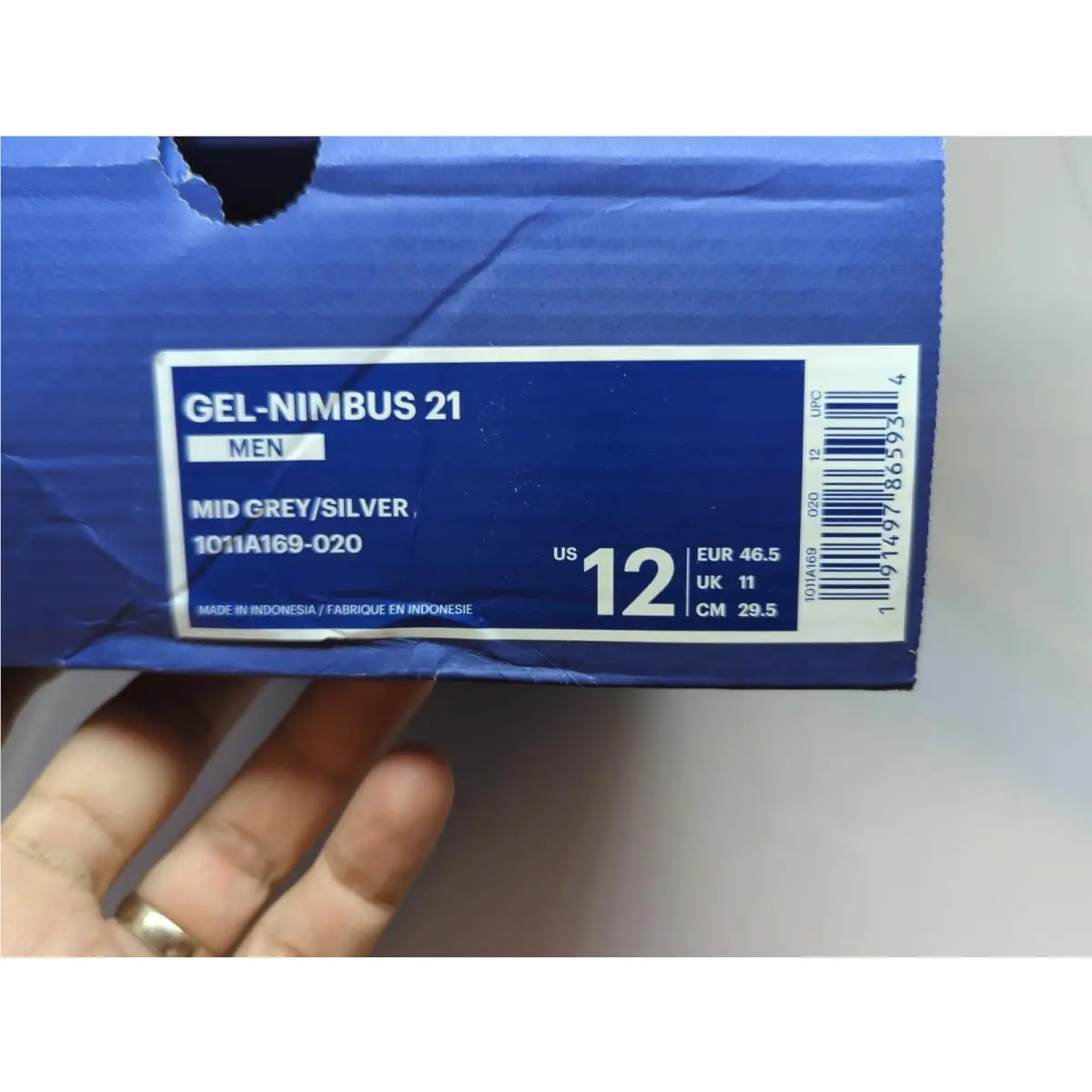 Asics shoes - ASICS Gel Nimbus - Gel Nimbus - 1011A169-020 - Gray (UPC: 191497865934) 9
