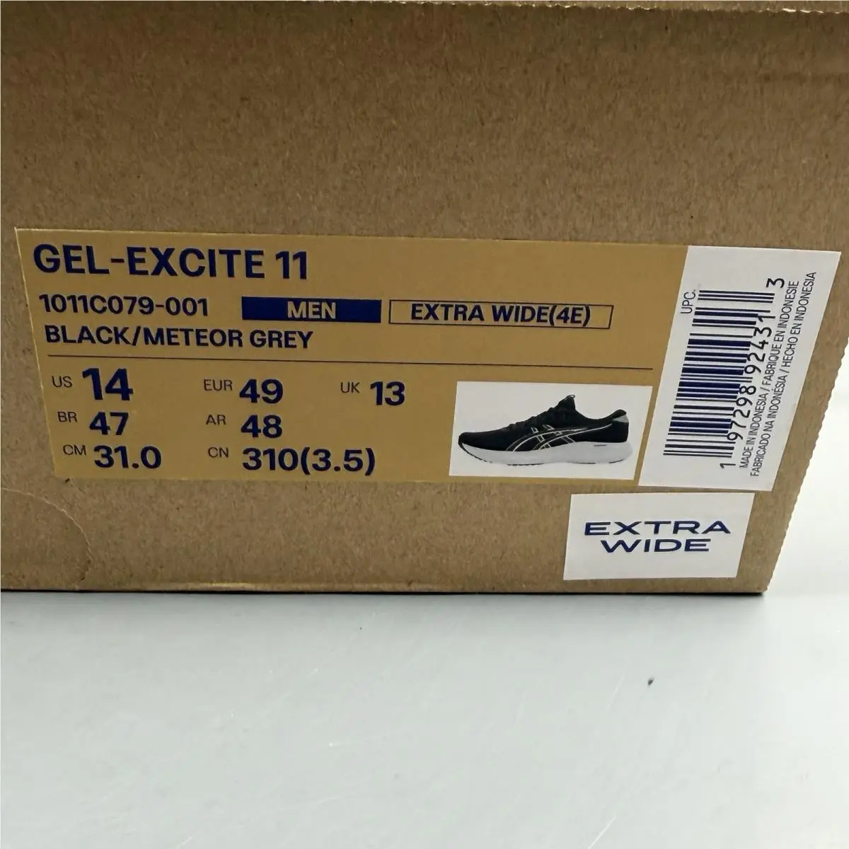 Asics shoes - Asics Gel Excite 11 - Gel Excite - 1011C079 - Black (UPC: 0197298924313) 12