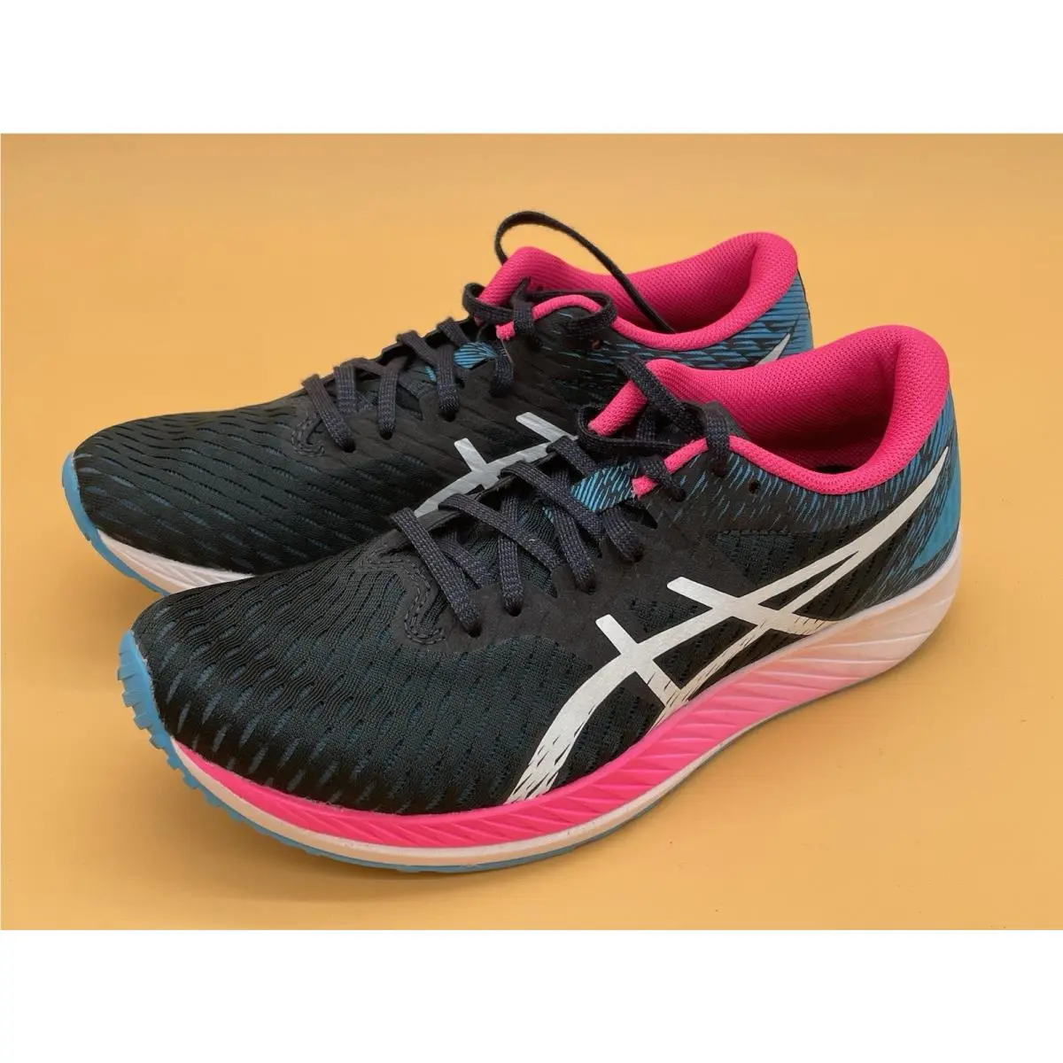 Size 7.5 Asics Women’s Gel-hyper Speed French Running Shoes Blue White