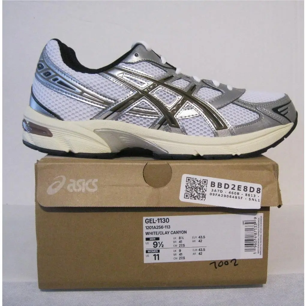 Asics Gel-1130 White Clay Canyon Athletic Shoes Men 9.5 Women 11