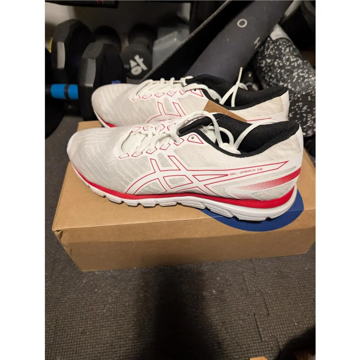 Asics Gel Zaraca SB 5 Men`s Size 11 White Red