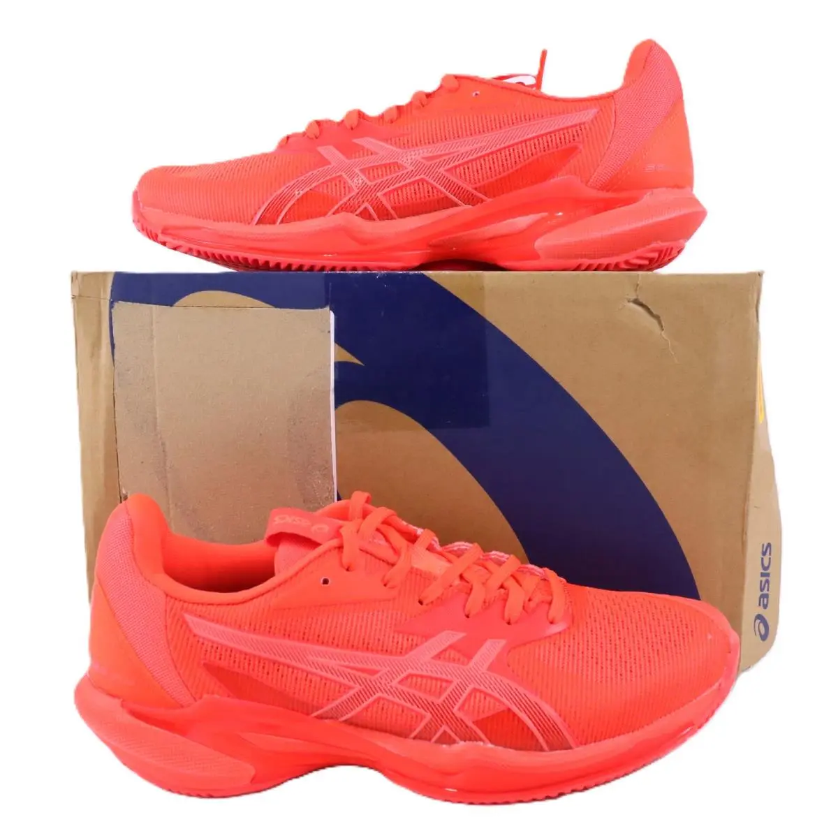 Asics Solution Speed FF3 Clay Sneakers In Flash Red/coral 1041A437 Men`s 8