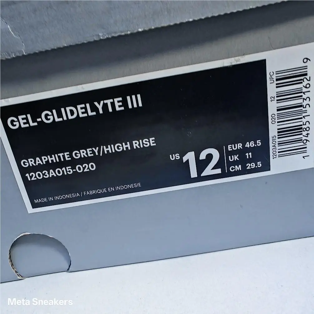Asics shoes - ASICS GEL-Glidelyte - 1203A015-020 - Graphite Grey/ High Rise 0