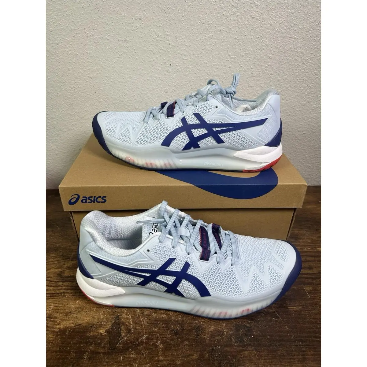 Asics Gel-resolution 8 Soft Sky/dive Blue Size 10 Woman’s