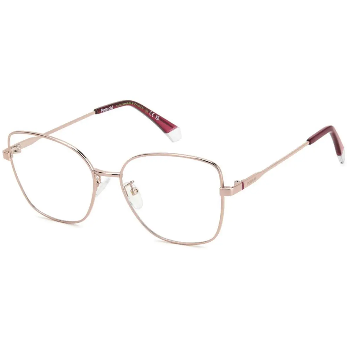 Polaroid Pld D 521 /G Pink 35J Size 55 Eyeglasses