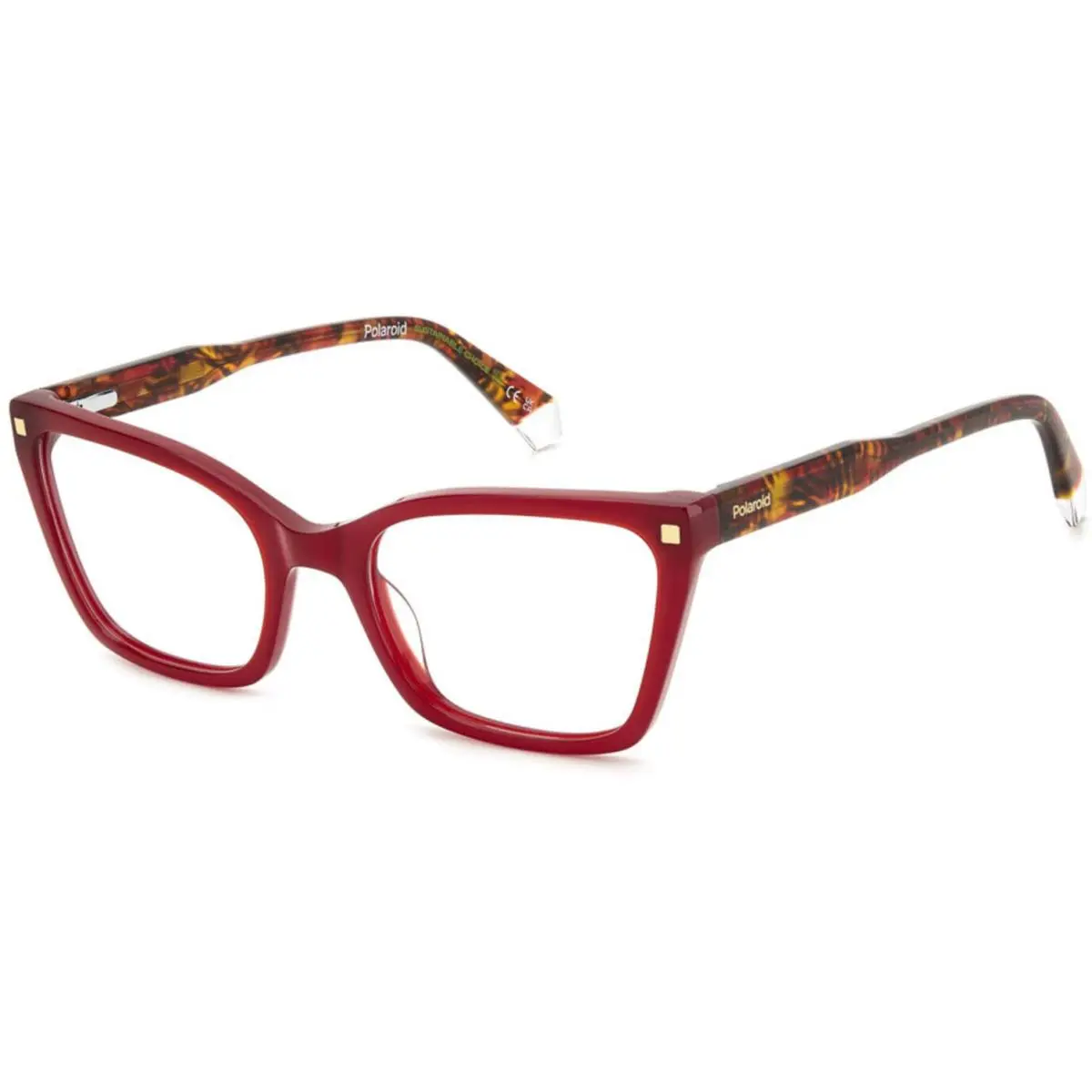 Polaroid Pld D 520 Burgundy Lhf Size 54 Eyeglasses