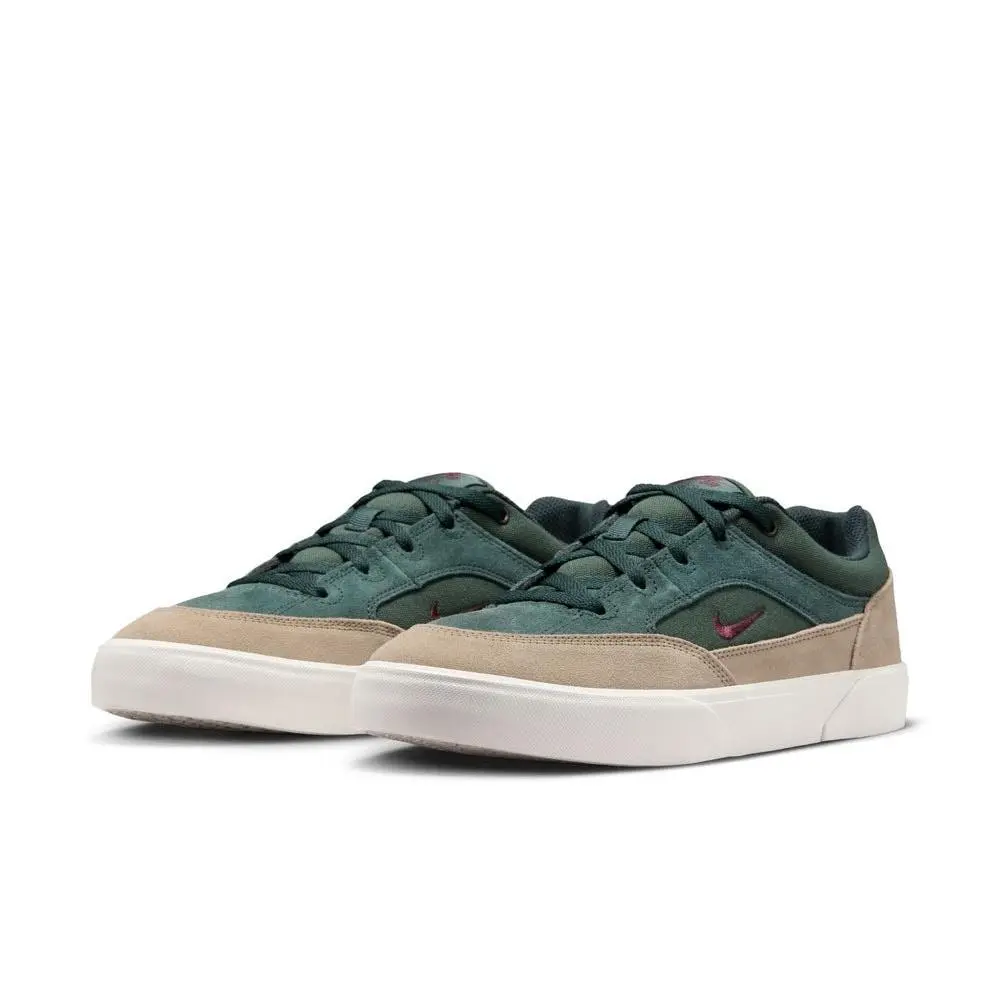 Nike Men`s 10.5 SB Malor Seaweed Burgundy Crush Khaki FV6064-300