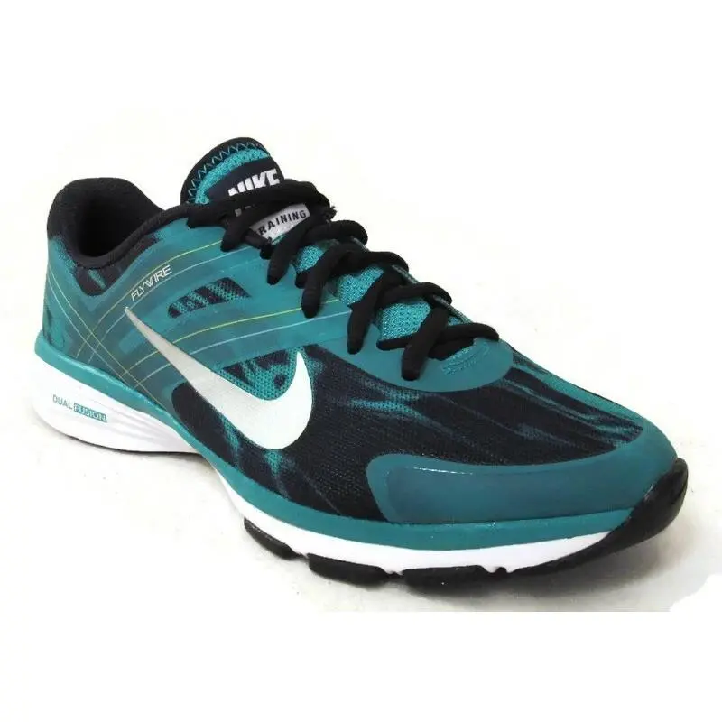 Nike Women`s Dual Fusion TR 2 Print Green/navy Training Shoes Size 5 631661-300