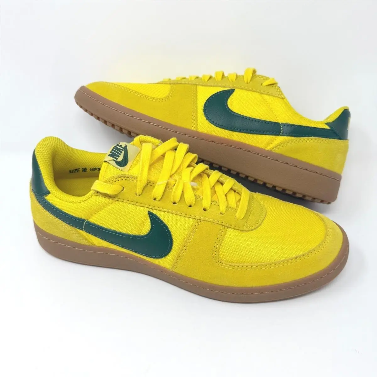 Nike Field General 82 Mens 10 Yellow Green Gum HF3165-700 Retro Sneakers