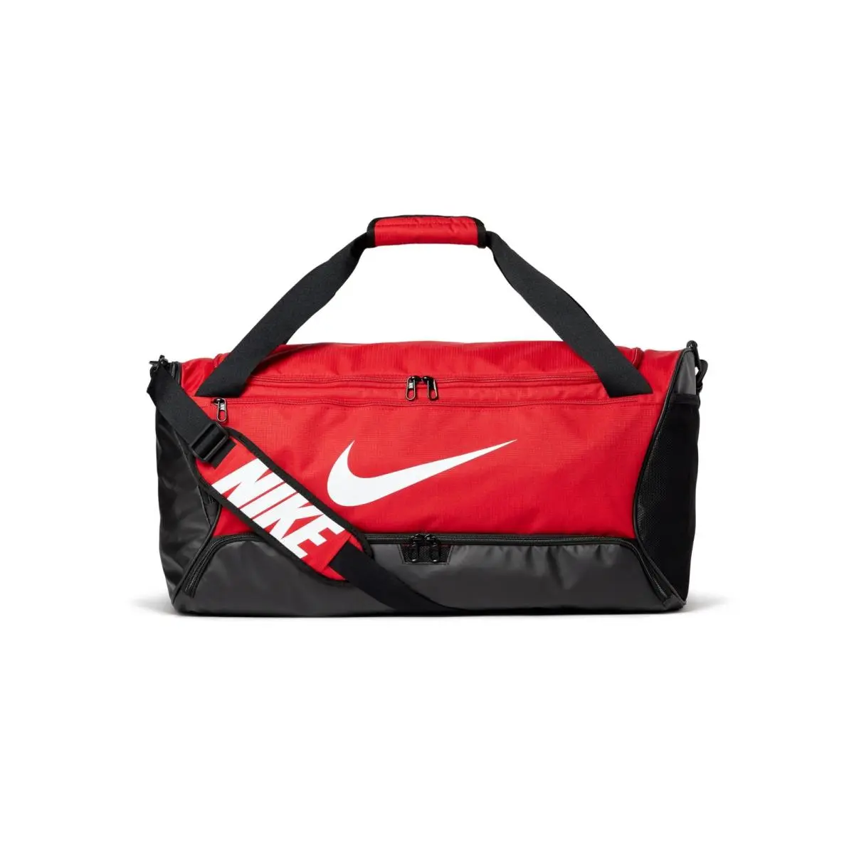 Nike Brasilia 9.5 Medium 60L Training Duffel Bag Red Black White