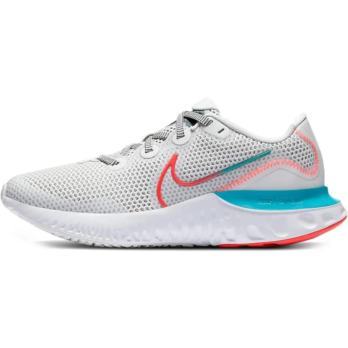 Nike Renew Run gs Big Kids Running Casual Shoe Size US 6 M White / Crimson