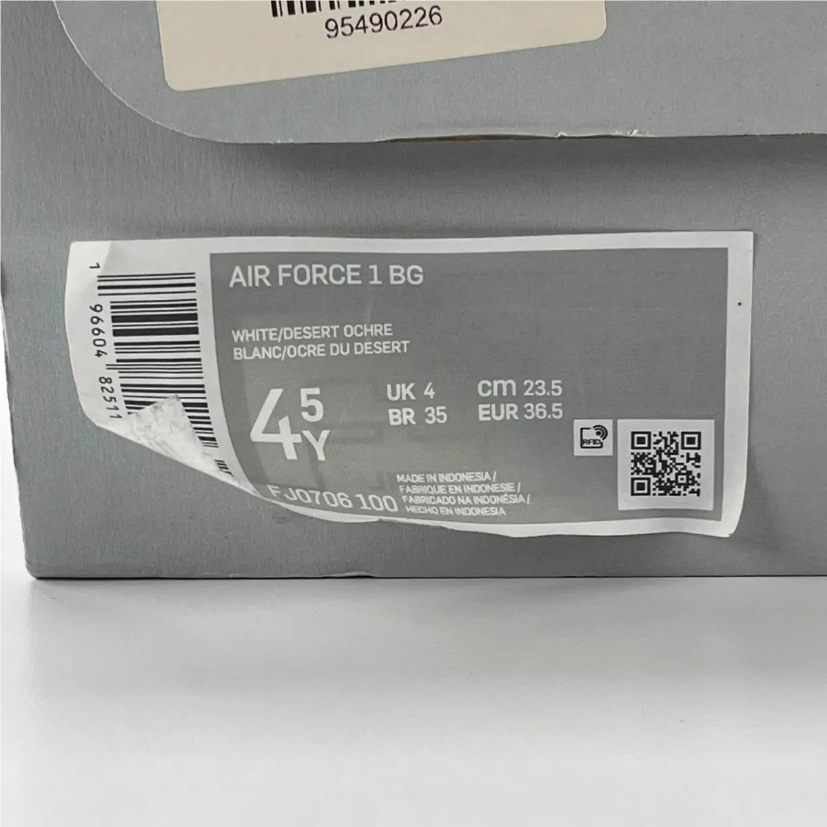 Nike shoes - Nike Air Force 1 GS - White 8