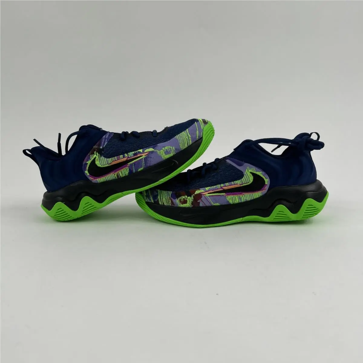 Nike Giannis Immortality 4 KC 6Y GS Size Blue Void/green Strike W/ Box