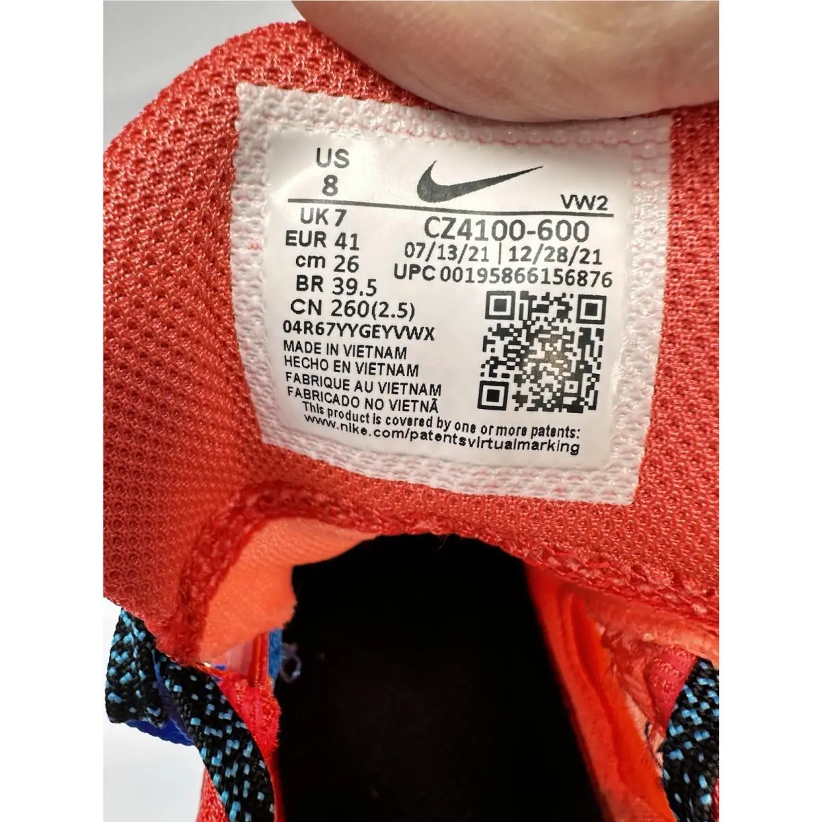 Nike shoes - Nike Kyrie Flytrap 5 - Kyrie Flytrap - CZ4100-600 - Red, Manufacturer: Habanero Red/Crimson Pulse/Alarming/Blue Hero (UPC: 195866156876) 8