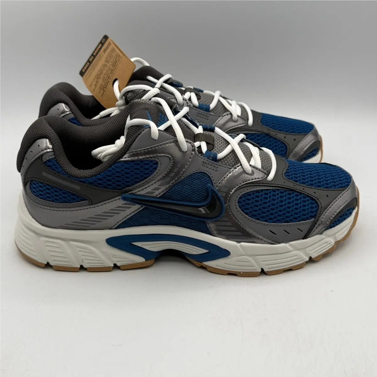 Nike V5 Rnr Running Shoes Mens 10 Blue Grey Metallic Gum Sole HJ5228-401