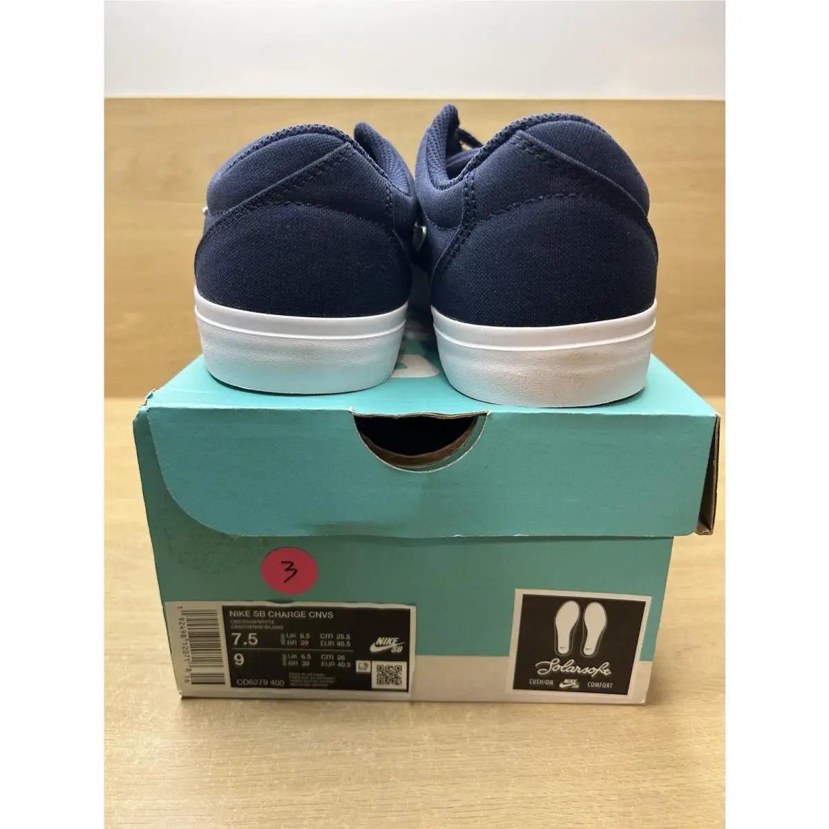 Nike shoes - Nike SB Charge - Charge - CD6279400 - OBSDIAN /WHITE 6