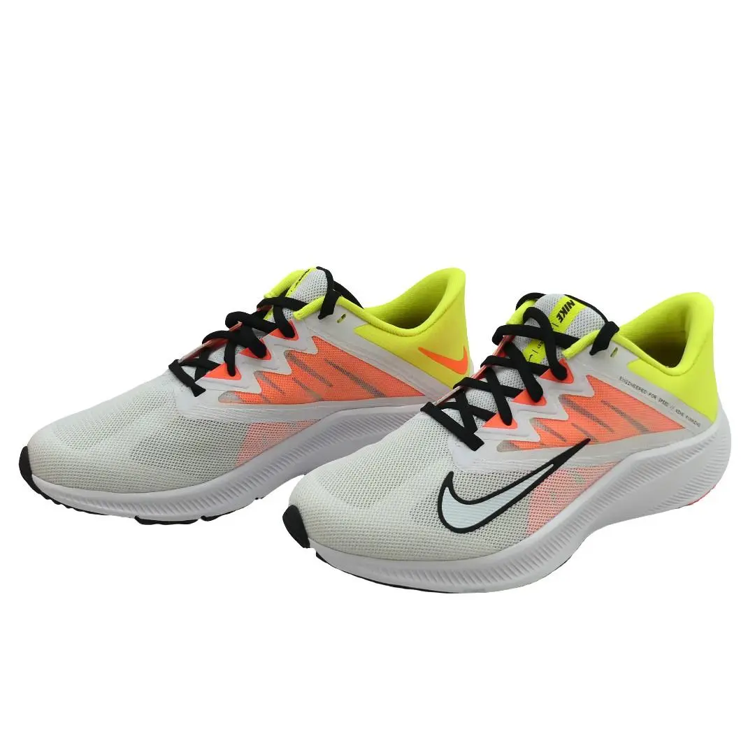 Nike Quest 3 Women`s US 8.5 Sneaker White/lt. Vltge Ylw II Running Shoes