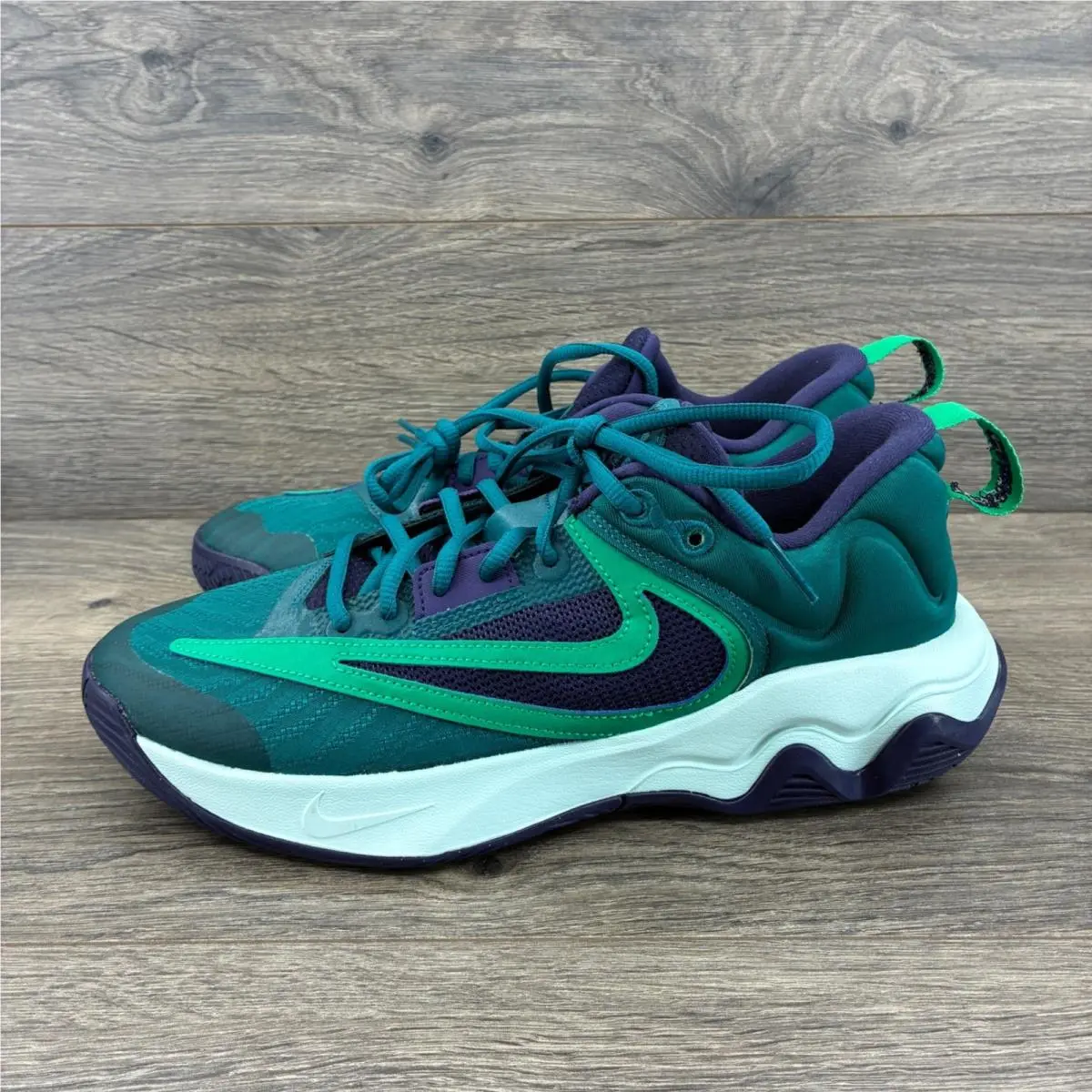 Nike Giannis Immortality 2 Mens 7.5 Teal Green Basketball Shoes DZ7533-301